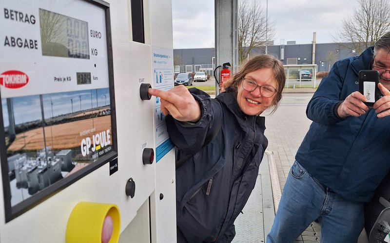 Betankung eines Wasserstoffautos